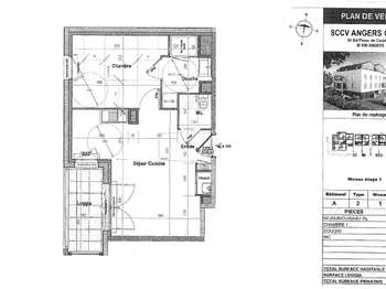 Location appartement 2 pièces Angers 49