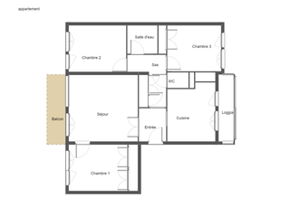 Location Chambre 4 pièces