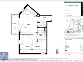 Location appartement 3 pièces Angers Capucins Verneau 49