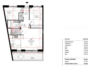 Location appartement 3 pièces