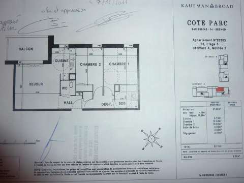 Location appartement 3 pièces Annecy 74