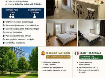 Location Appartement T1Antony