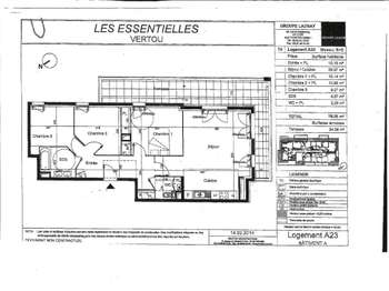 Location Appartement 4 piècesBeautour
