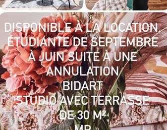 Location Appartement T1Bidart