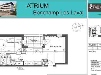 Location Appartement 2 piècesBonchamp-lès-Laval