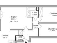 Location appartement 3 pièces