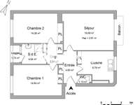 Location appartement 3 pièces