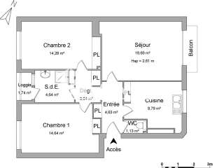 Location appartement 3 pièces Location appartement 3 pièces