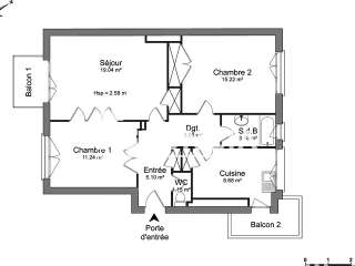 Location appartement 3 pièces