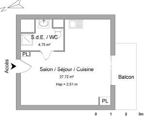 Location appartement 1 pièce