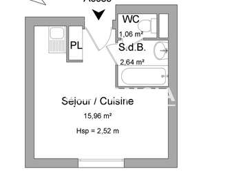 Location appartement 1 pièce