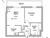 Location appartement 2 pièces