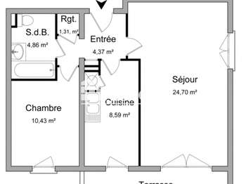 Location appartement 2 pièces