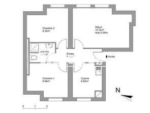 Location Appartement 3 piècesBrest Jaurès