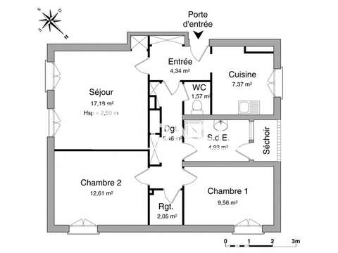 Location appartement 3 pièces Brest Kergoat Lanredec 29
