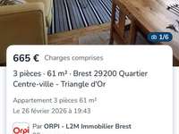 Location appartement 3 pièces
