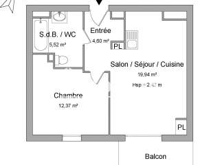 Location appartement 2 pièces Location appartement 2 pièces