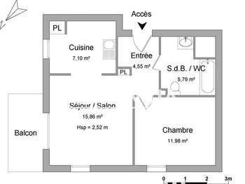 Location appartement 2 pièces Location appartement 2 pièces