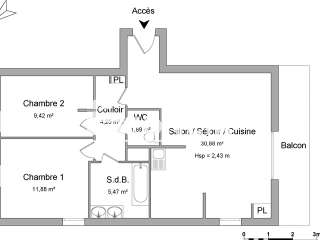 Location appartement 3 pièces