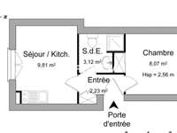 Location appartement 1 pièce