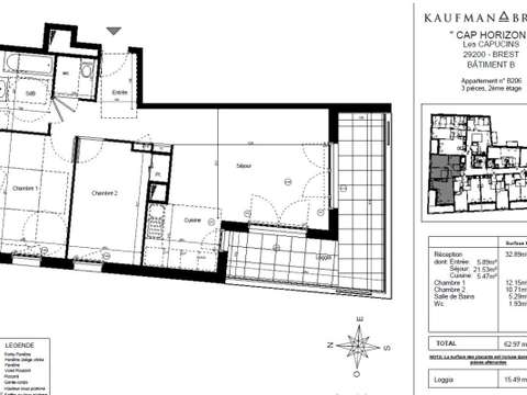 Location appartement 3 pièces