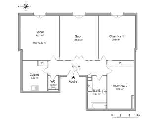 Location appartement 4 pièces