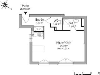 Location appartement 1 pièce