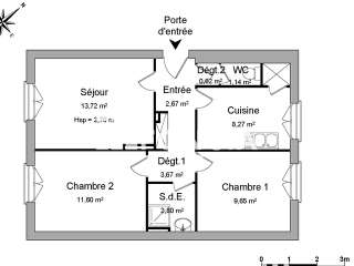 Location appartement 3 pièces
