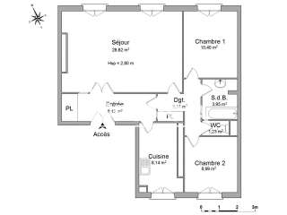 Location appartement 3 pièces