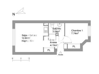 Location appartement 2 pièces Location appartement 2 pièces
