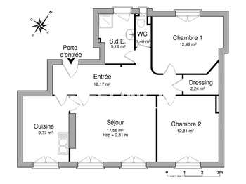 Location appartement 3 pièces