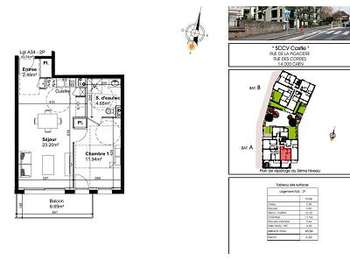 Location appartement 2 pièces Caen 14