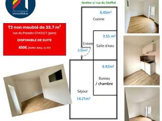 Location appartement 2 pièces