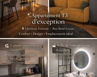 Location appartement 3 pièces Clermont-Ferrand 63