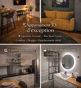Location appartement 3 pièces Clermont-Ferrand 63