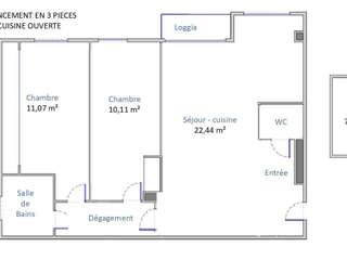 Location appartement 3 pièces Location appartement 3 pièces