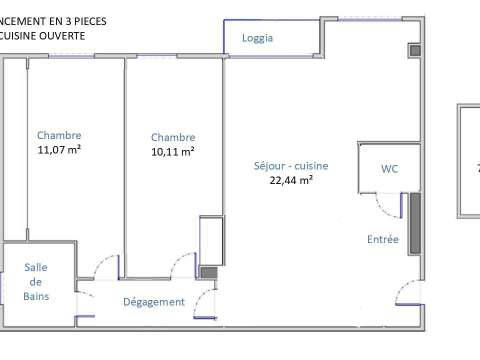 Location appartement 3 pièces Location appartement 3 pièces