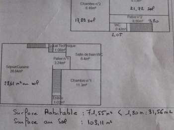 Location Appartement 4 piècesCourcelles-sur-Viosne