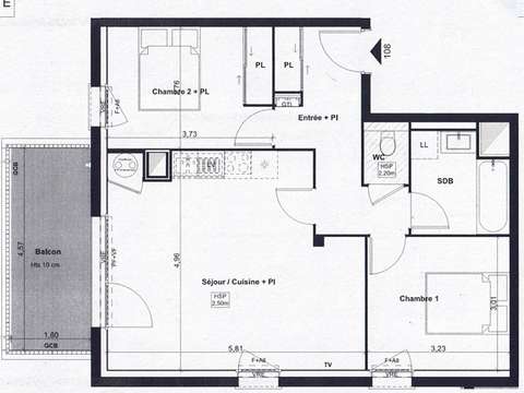 Location appartement 3 pièces