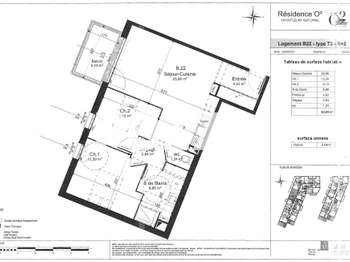 Location Appartement 3 piècesFleury-sur-Orne