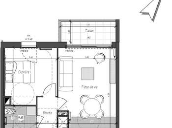 Location appartement 2 pièces