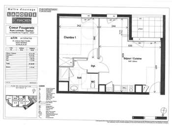 Location Appartement 2 piècesLa Chapelle-des-Fougeretz