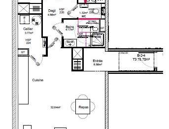 Location appartement 3 pièces