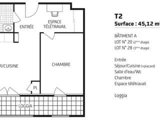 Location appartement 2 pièces Location appartement 2 pièces