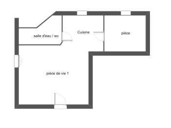 Location Appartement 2 piècesLe Mans Miroir - Batignolles