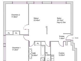 Location appartement 4 pièces