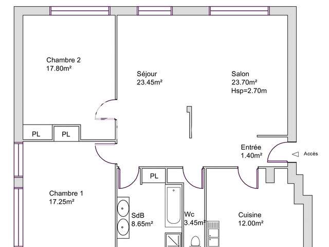 Location appartement 4 pièces