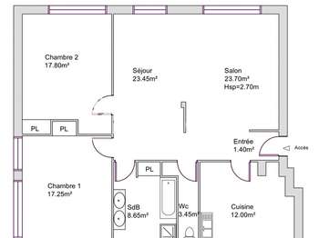 Location appartement 4 pièces