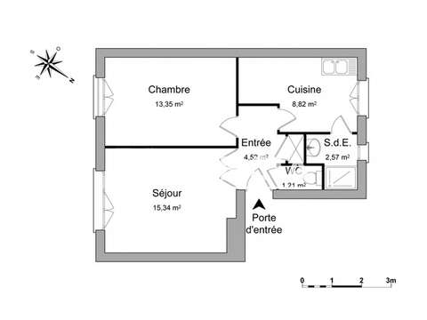 Location appartement 2 pièces