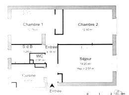 Location Appartement 3 piècesMérignac